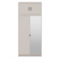 Szafa z nadstawką lustrem 90 cm TRINO beżowa